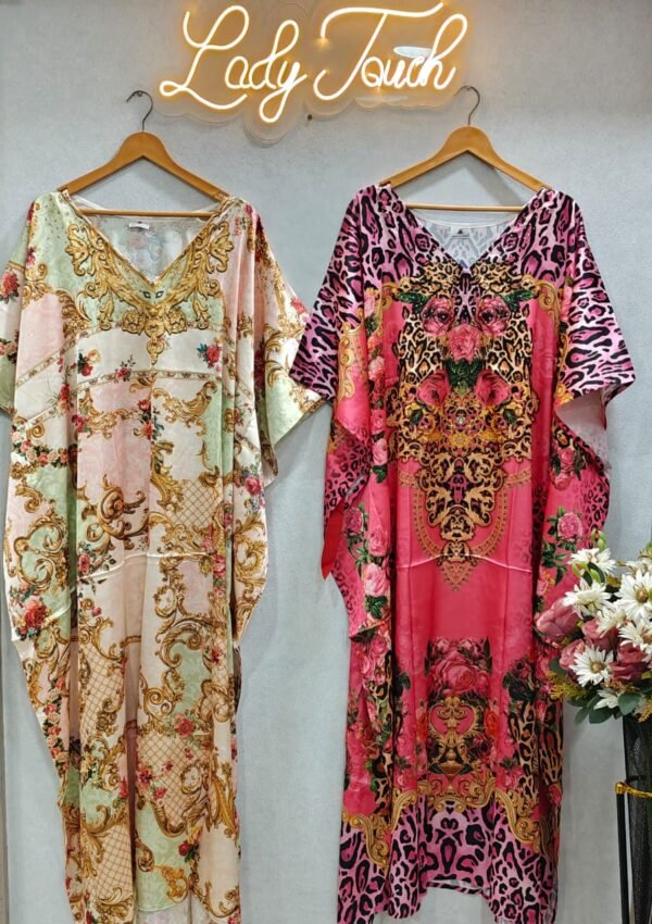 Stone Work Kaftan Gown(Combo)