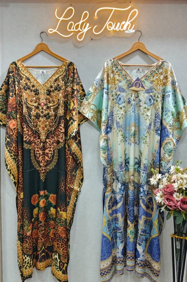 Stone Work Kaftan Gown(Combo)