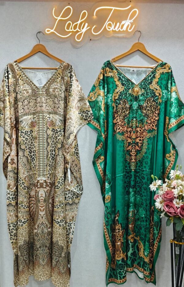 Stone Work Kaftan Gown(Combo)