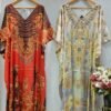 Stone Work Kaftan Gown(Combo)