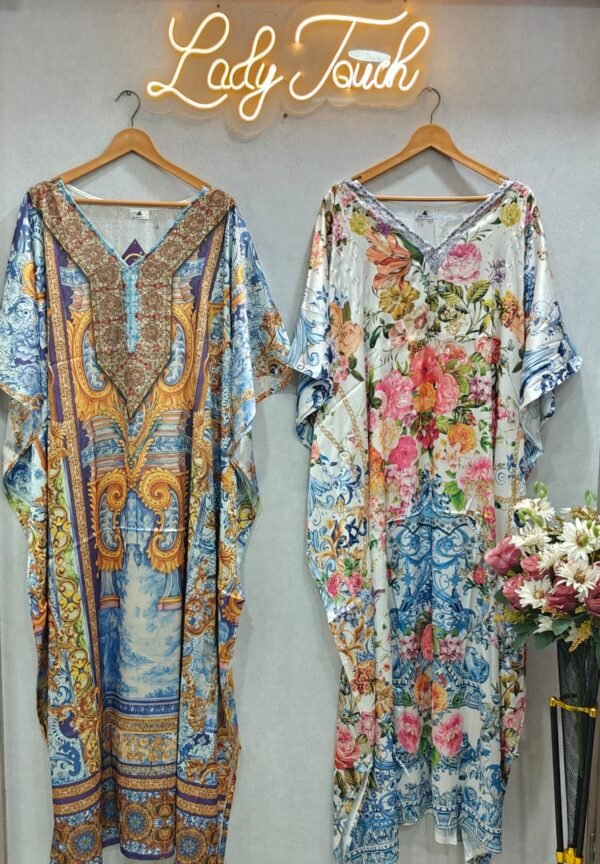 Stone Work Kaftan Gown(Combo)