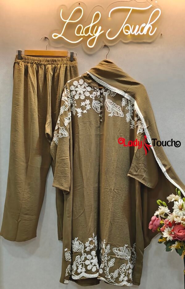 Cord-set with dupatta (jacket style)