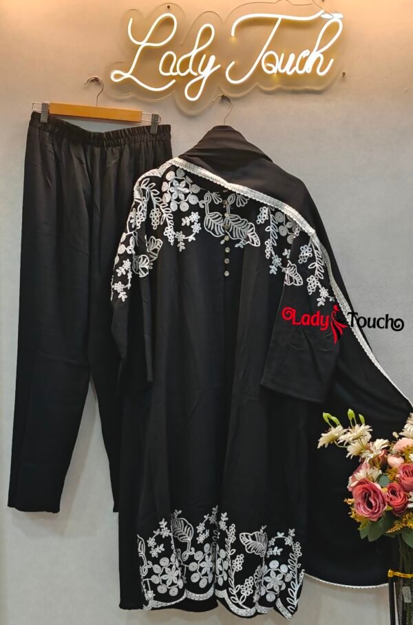 Cord-set with dupatta (jacket style)